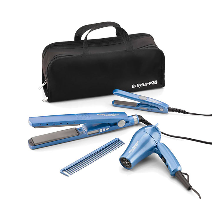 Kit Alaciadora Mini y Secadora Mini BabylissPRO