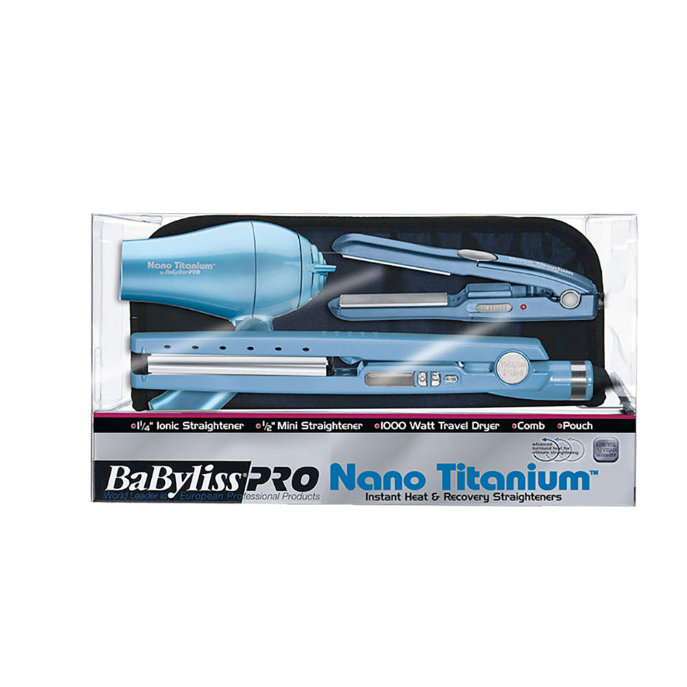 Kit Alaciadora Mini y Secadora Mini BabylissPRO