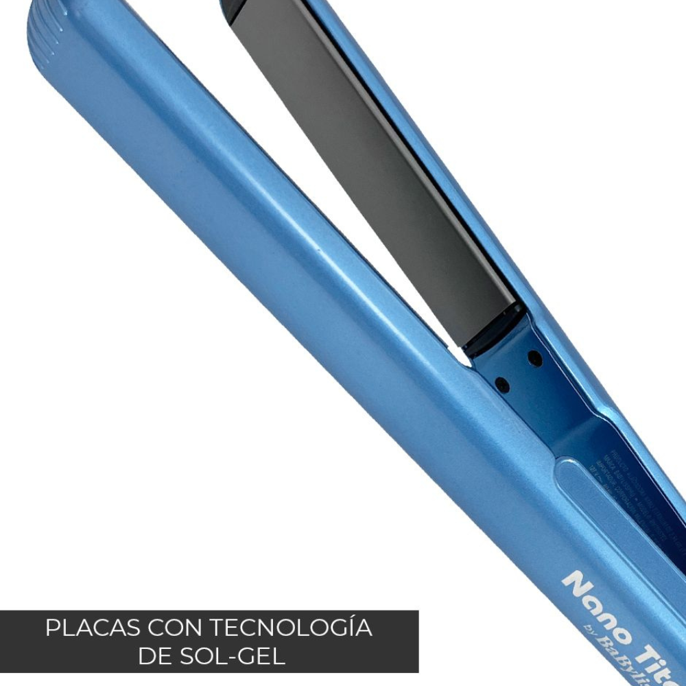 BaBylissPRO Alaciadora Nano Titanium Sol-Gel – Sedosidad Extrema y Protección Total