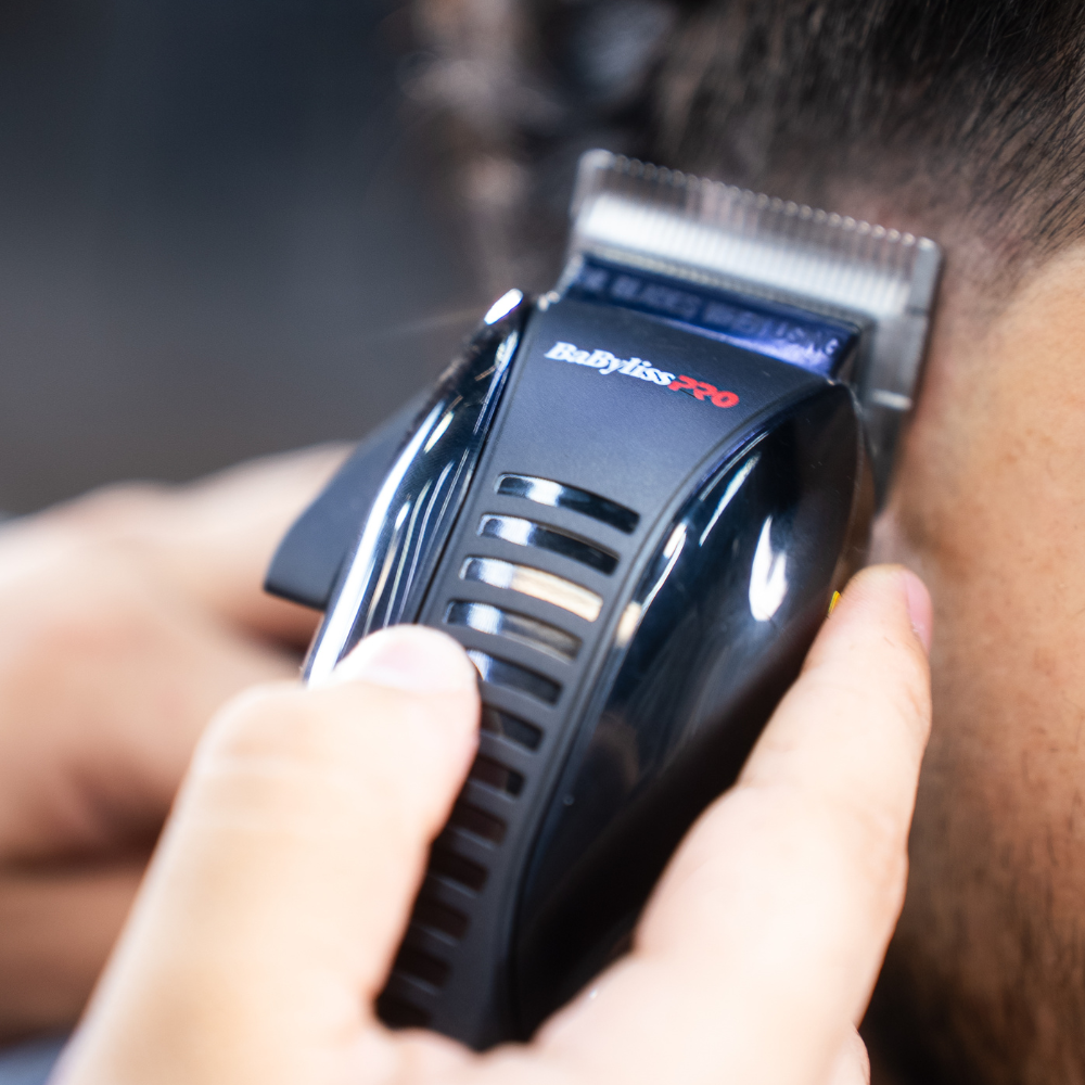 BaBylissPRO Kit de Barbería Profesional Power FX Clipper y Trimmer- Color Negro