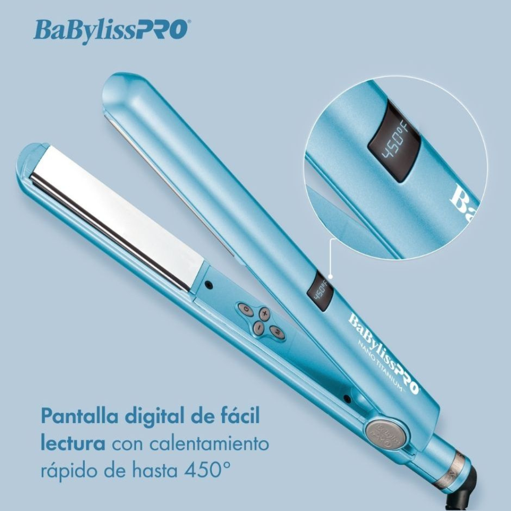 BaBylissPRO Alaciadora Nano Titanium Digital 1"