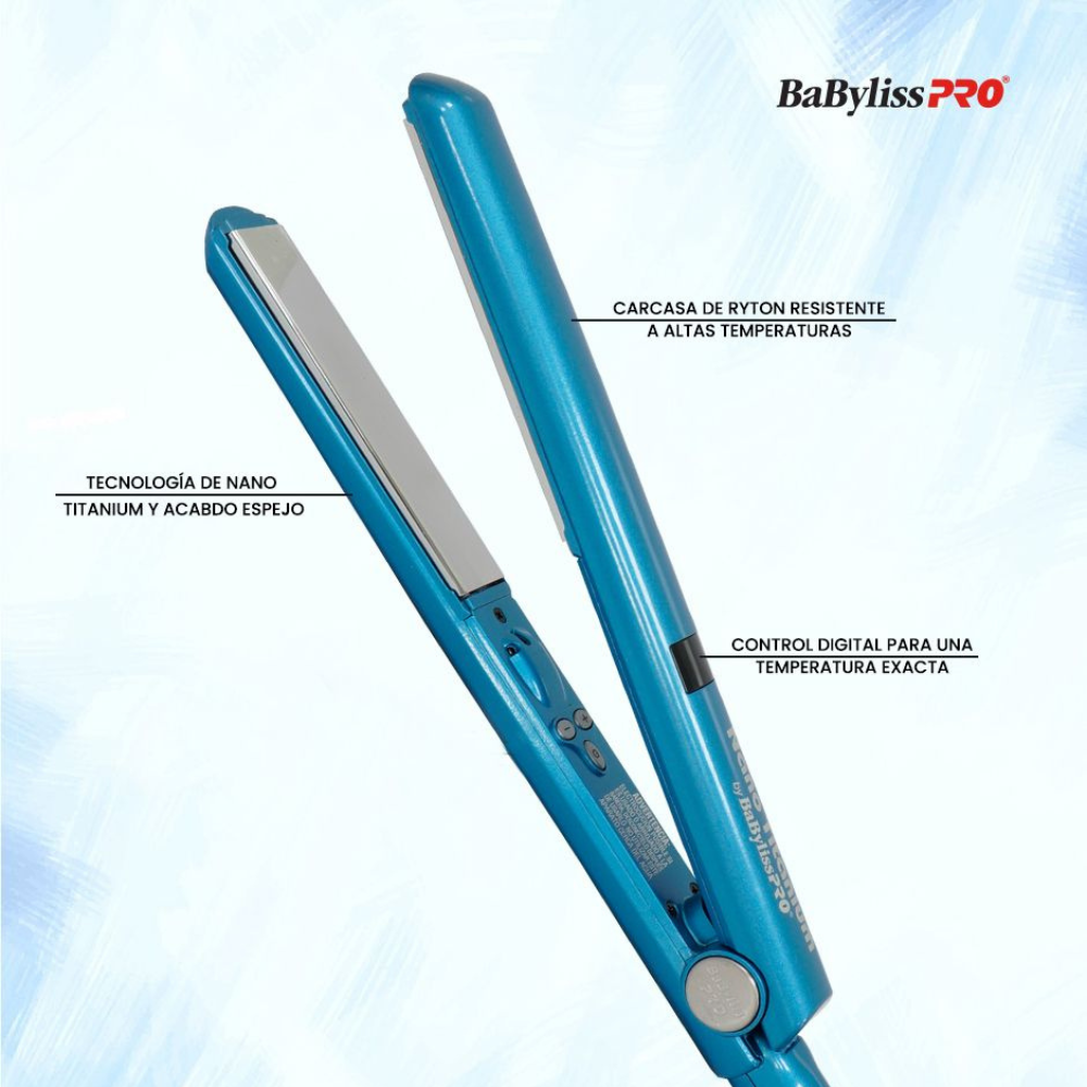 BaBylissPRO Alaciadora Nano Titanium Digital 1"
