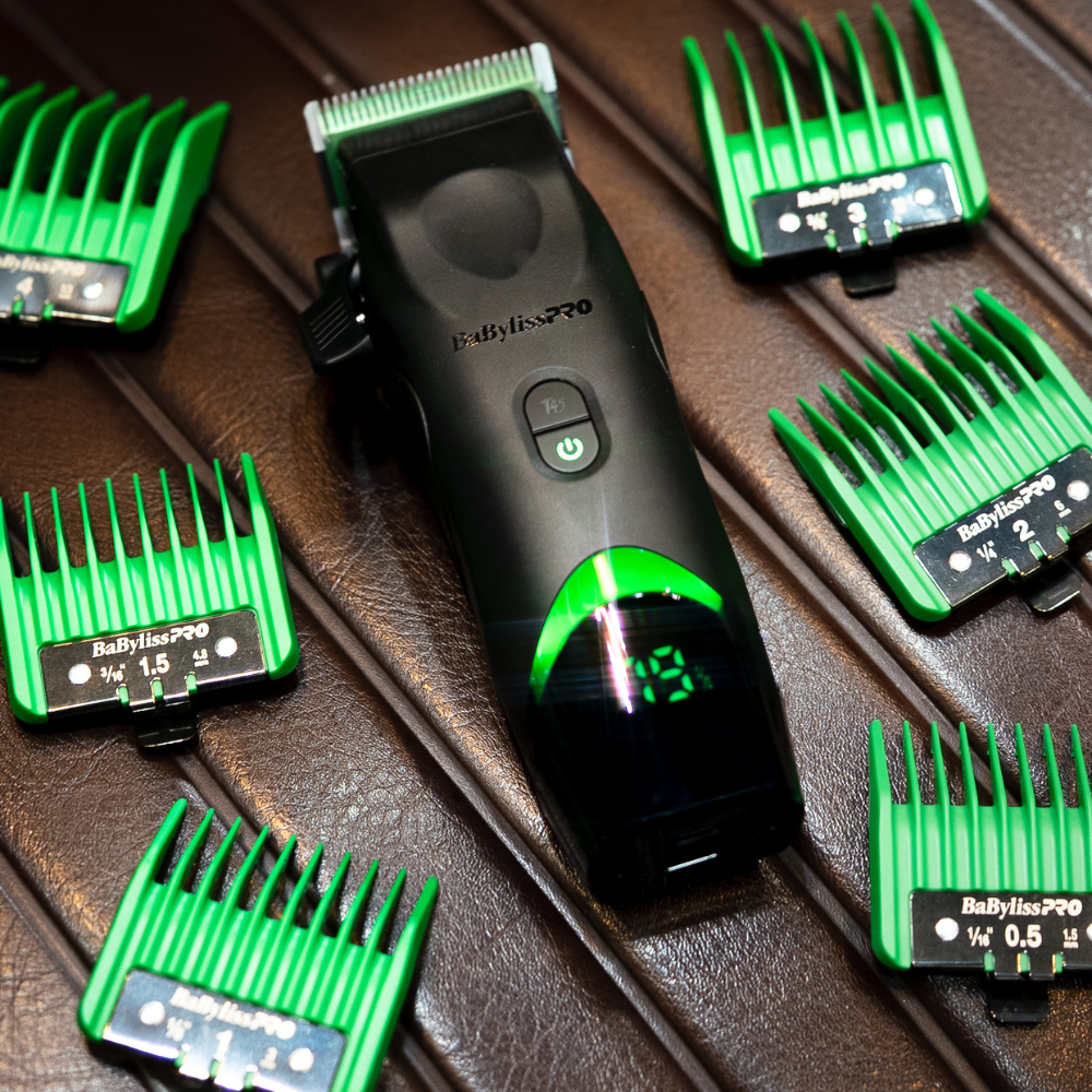 BaBylissPRO Clipper Tomb45 Potencia Personalizada con Pantalla Indicadora de Batería - Color Negro