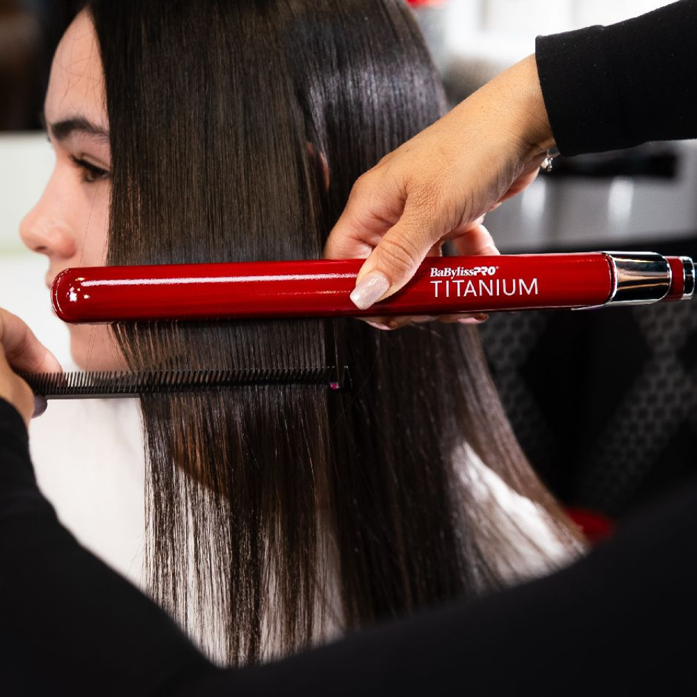 BaBylissPRO Combo Volare: Secadora 2000W+ Alaciadora 1" Nano Titanium Profesional