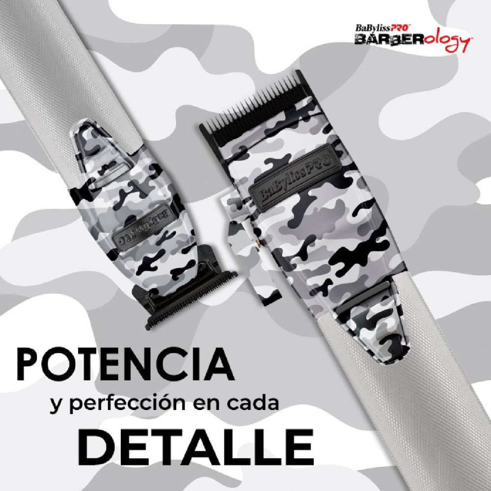 BaBylissPRO Combo Limited FX Clipper + Trimmer – Diseño Camuflajeado