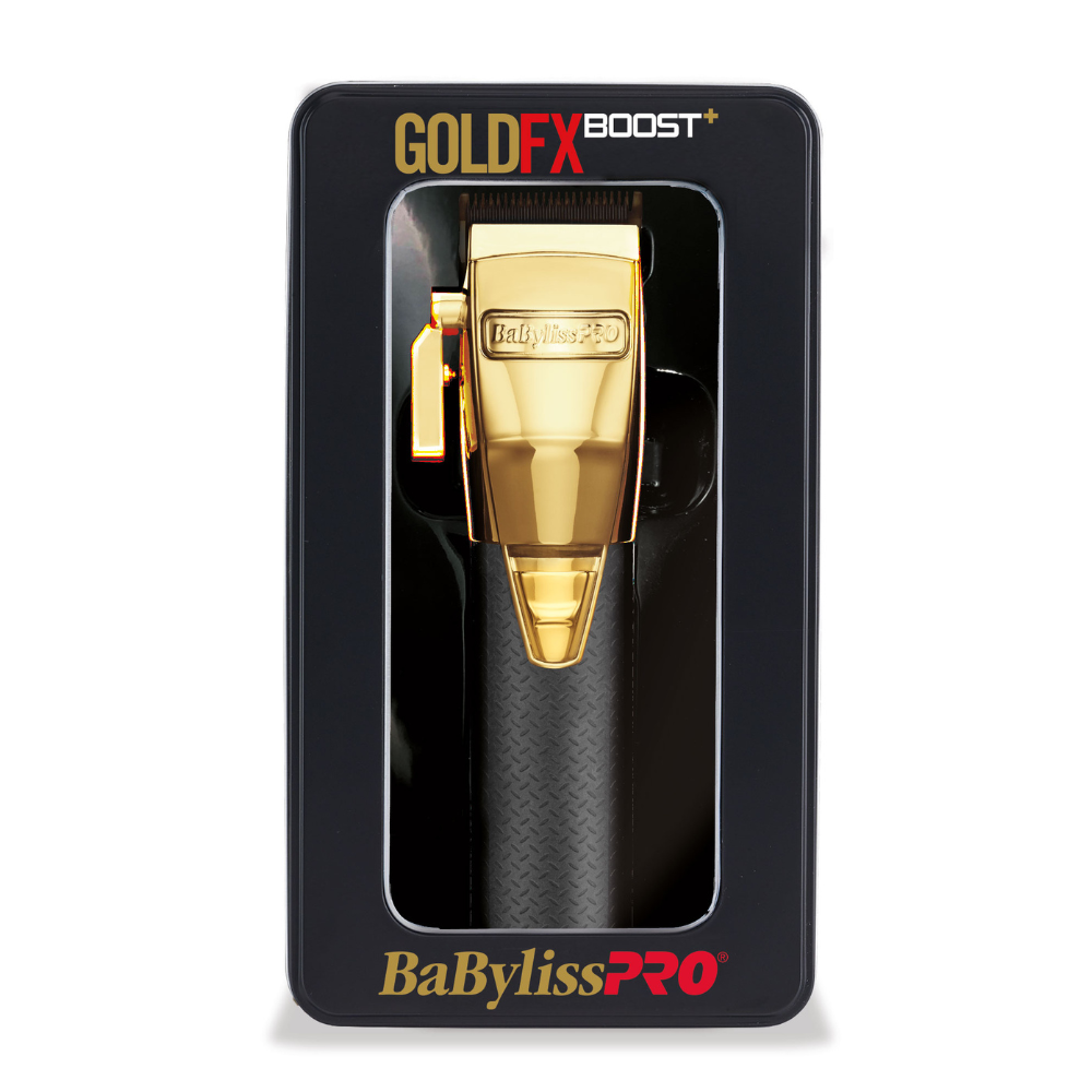 BaBylissPRO Recortadora GOLDFX BOOST+ Inalámbrica- Color Negro con Dorado