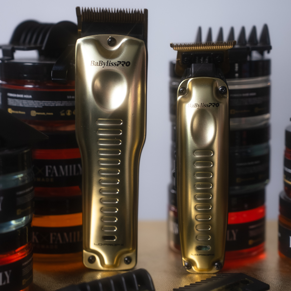 BaBylissPRO Combo Clipper + Trimmer Edición Limitada– Color Dorado