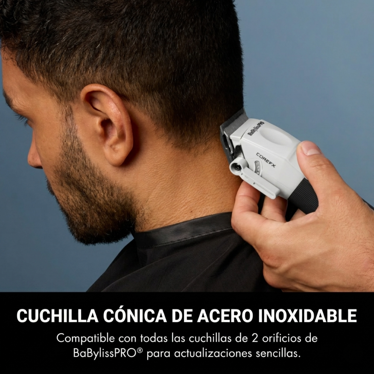 BaBylissPRO Clipper CoreFX Gris – Potencia y Control Profesional