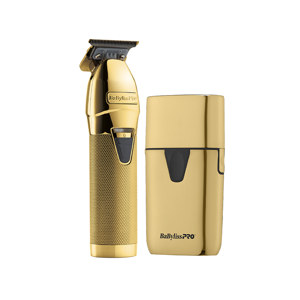 BaBylissPRO Combo Gold FX+ Metal Collection: Trimmer & Shaver UV